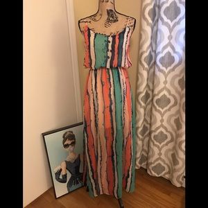 Multi color maxi dress